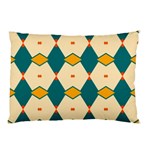 Blue yellow rhombus pattern                                                                                 			Pillow Case 26.62 x18.9  Pillow Case