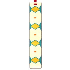 Blue Yellow Rhombus Pattern                                                                                 			large Book Mark