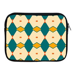 Blue Yellow Rhombus Pattern                                                                                 			apple Ipad 2/3/4 Zipper Case by LalyLauraFLM