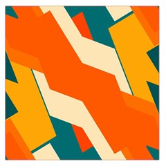 Shapes In Retro Colors                                                                                  Satin Scarf