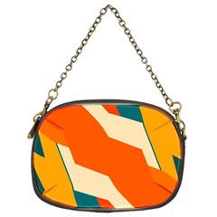 Shapes In Retro Colors                                                                                  	chain Purse (two Sides)