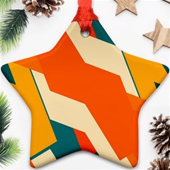 Shapes In Retro Colors                                                                                  			ornament (star)