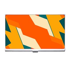 Shapes In Retro Colors                                                                                  			business Card Holder