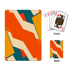 Shapes In Retro Colors                                                                                  			playing Cards Single Design