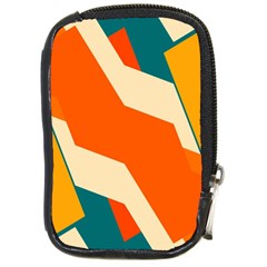 Shapes In Retro Colors                                                                                  			compact Camera Leather Case