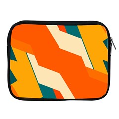 Shapes In Retro Colors                                                                                  			apple Ipad 2/3/4 Zipper Case by LalyLauraFLM