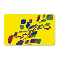 Yellow Abstraction Magnet (rectangular)