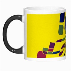 Yellow Abstraction Morph Mugs by Valentinaart