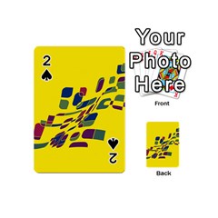 Yellow Abstraction Playing Cards 54 (mini) 