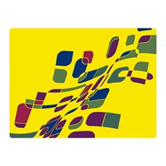 Yellow Abstraction Double Sided Flano Blanket (mini) 