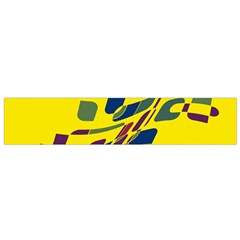 Yellow Abstraction Flano Scarf (small)