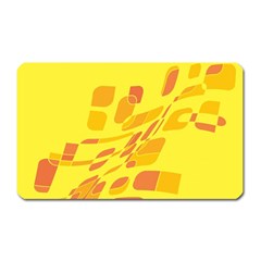 Yellow Abstraction Magnet (rectangular)