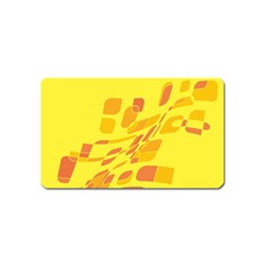 Yellow Abstraction Magnet (name Card)