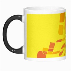 Yellow Abstraction Morph Mugs by Valentinaart