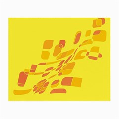 Yellow Abstraction Small Glasses Cloth