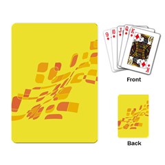 Yellow Abstraction Playing Card