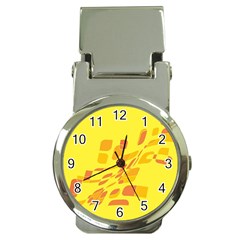 Yellow Abstraction Money Clip Watches