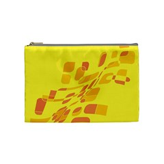 Yellow Abstraction Cosmetic Bag (medium) 