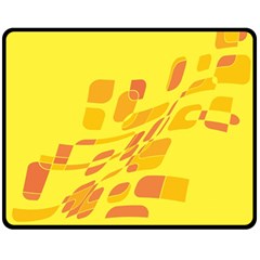 Yellow Abstraction Fleece Blanket (medium) 