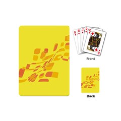 Yellow Abstraction Playing Cards (mini) 