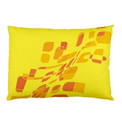 Yellow Abstraction Pillow Case (two Sides)