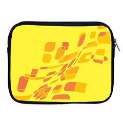 Yellow Abstraction Apple Ipad 2/3/4 Zipper Cases by Valentinaart