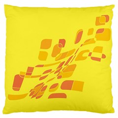 Yellow Abstraction Standard Flano Cushion Case (two Sides)