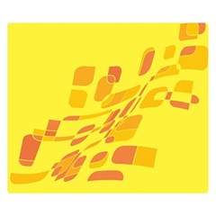 Yellow Abstraction Double Sided Flano Blanket (small) 