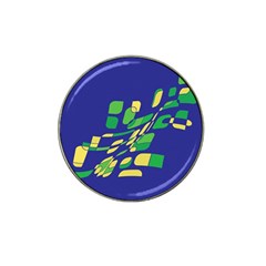 Blue Abstraction Hat Clip Ball Marker