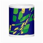 Blue abstraction Morph Mugs Center