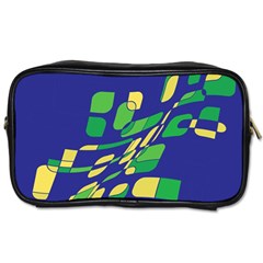 Blue Abstraction Toiletries Bags 2-side