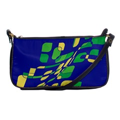 Blue Abstraction Shoulder Clutch Bags