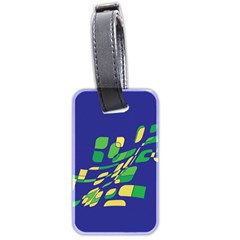 Blue Abstraction Luggage Tags (two Sides)