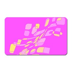 Pink Abstraction Magnet (rectangular)