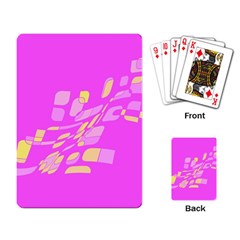 Pink Abstraction Playing Card