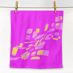 Pink Abstraction Face Towel