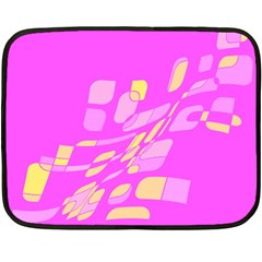 Pink Abstraction Fleece Blanket (mini)