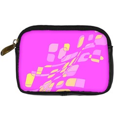 Pink Abstraction Digital Camera Cases by Valentinaart