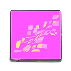 Pink Abstraction Memory Card Reader (square)