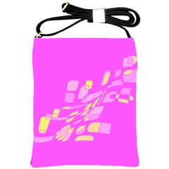 Pink Abstraction Shoulder Sling Bags