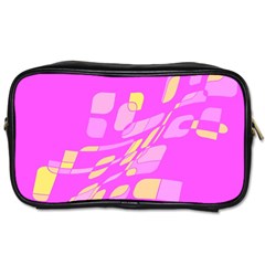 Pink Abstraction Toiletries Bags by Valentinaart