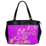 Pink abstraction Office Handbags Front