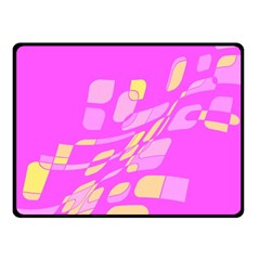 Pink Abstraction Fleece Blanket (small)