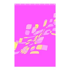 Pink Abstraction Shower Curtain 48  X 72  (small) 