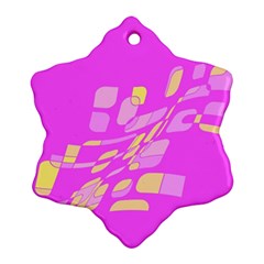 Pink Abstraction Ornament (snowflake) 