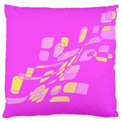 Pink Abstraction Large Cushion Case (two Sides)