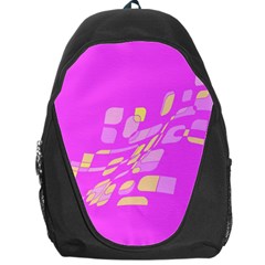 Pink Abstraction Backpack Bag by Valentinaart