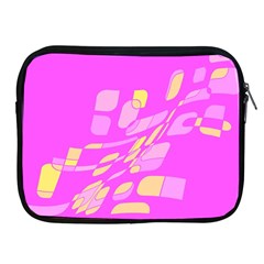 Pink Abstraction Apple Ipad 2/3/4 Zipper Cases by Valentinaart