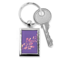 Purple Abstraction Key Chains (rectangle) 