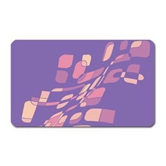 Purple Abstraction Magnet (rectangular) by Valentinaart